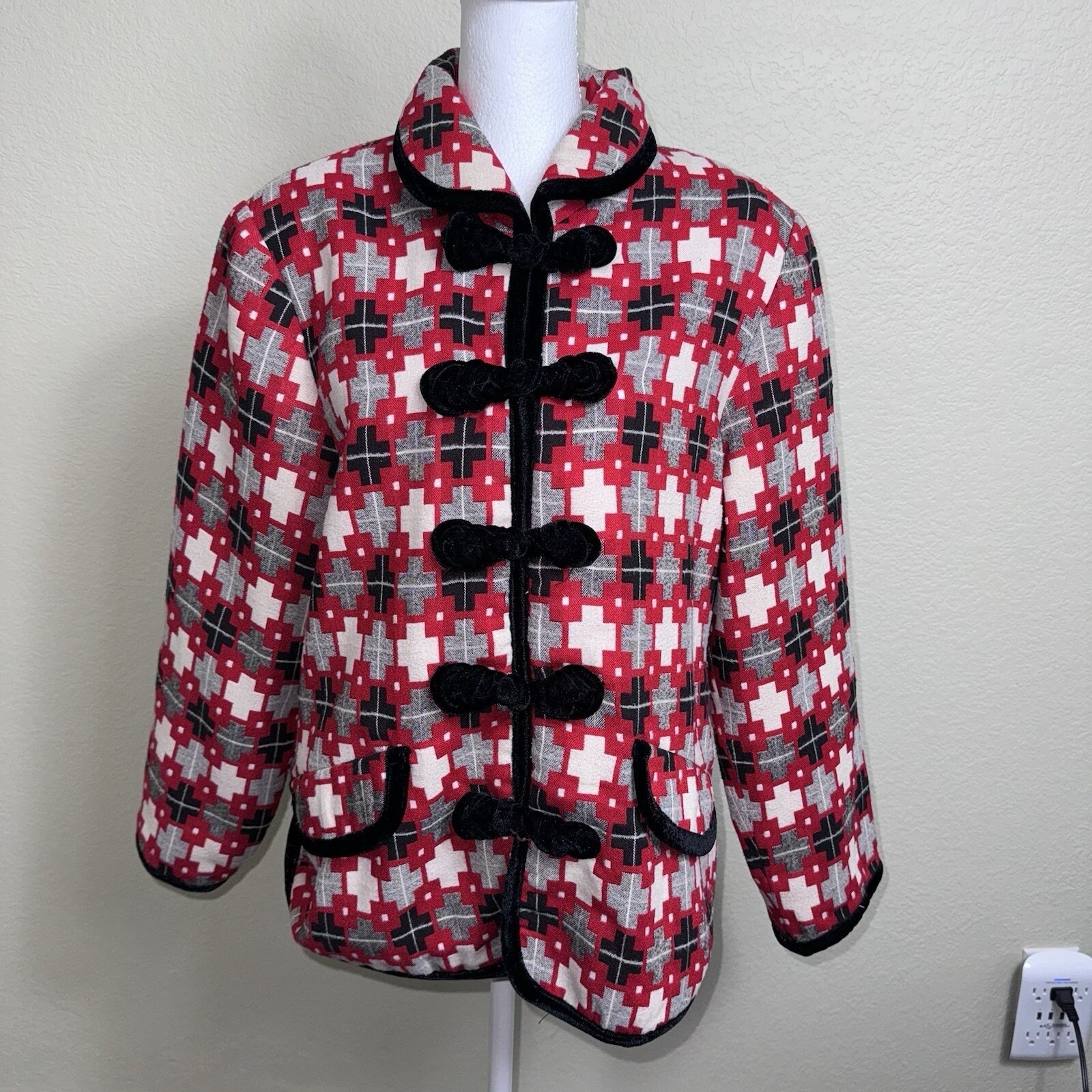 Member Ladies High Fashion Women's Blazer Jacket Sweater Rare Find! Size 42 (6)